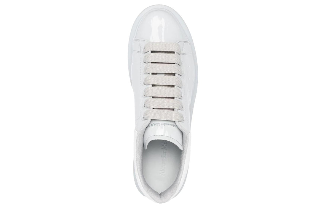 (WMNS) Alexander McQueen Oversized Low-Top Sneakers 'Grey White' 697102W4T911806 #